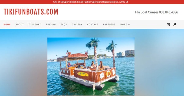 Tiki Fun Boats - newport yacht rental