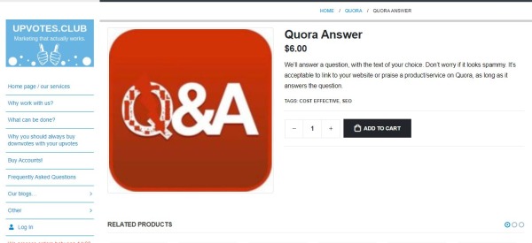 UpVotes Club - Buy Quora Answers