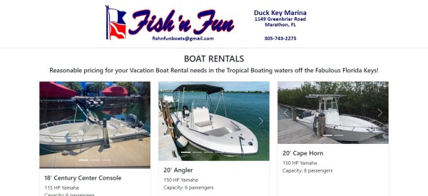 Fish n Fun Rentals - boat rental marathon fl
