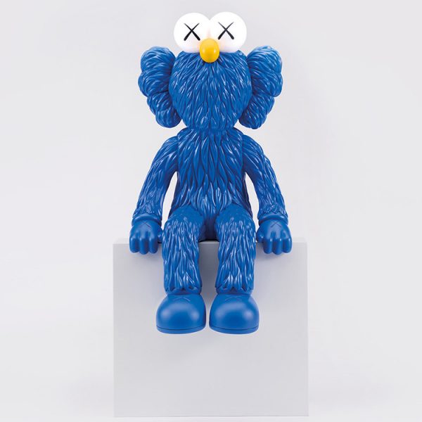 Kaws Blue Elmo-like Figure - kaws life size figures