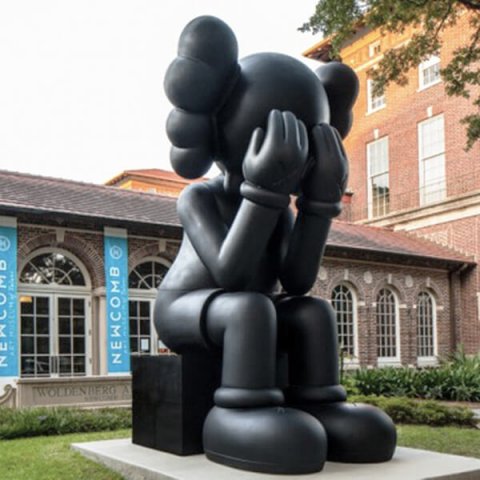 Kaws Sad Pose Statue - kaws life size figures