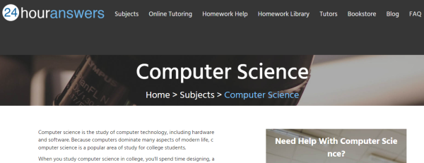 24 Hours Answers - computer science assignment help