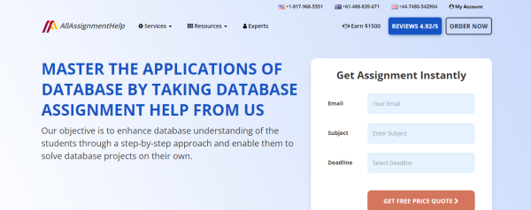All Assignment Help - database assignment help