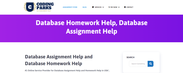 Coding Parks - database assignment help