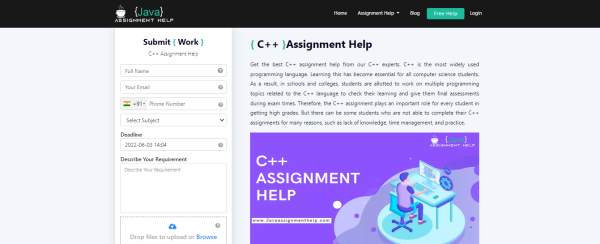 Java Assignment Help - c++ homework help