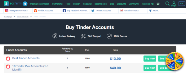 ACC Farm - buy tinder accounts
