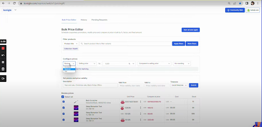 DELA DISCOUNT Configure-prices The best software to manage prices on Shopify Period! DELA DISCOUNT  