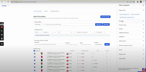 DELA DISCOUNT Filters The best software to manage prices on Shopify Period! DELA DISCOUNT  