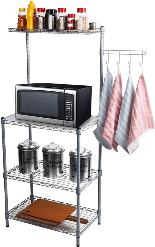 Mind Reader 3-Tier Microwave Cart