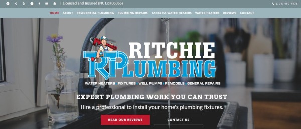 Ritchie Plumbing LLC - plumber charlotte NC