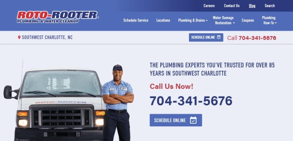Roto-Rooter Plumbing & Water Cleanup - plumber charlotte NC