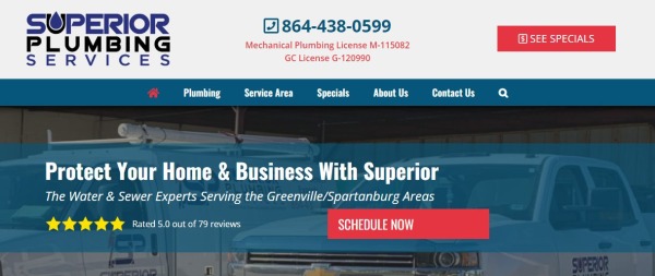 Superior Plumbing Services - plumbers in Greenville NC