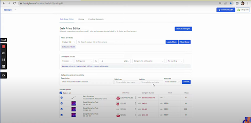DELA DISCOUNT bulk-price-editor The best software to manage prices on Shopify Period! DELA DISCOUNT  