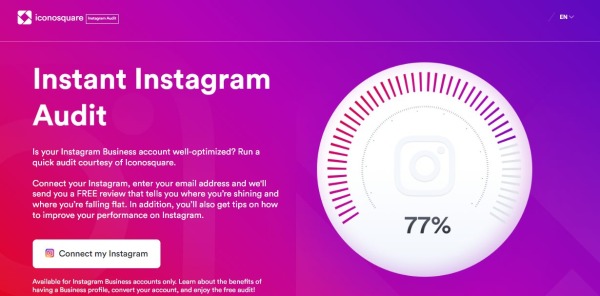 Iconosquare - Instagram audit