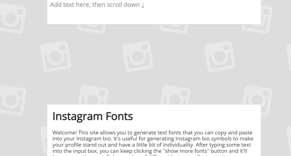 Instagram Fonts