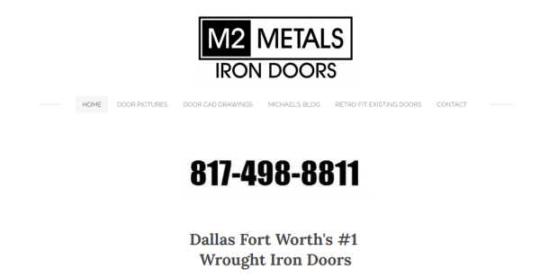 M2 Metals Iron Doors