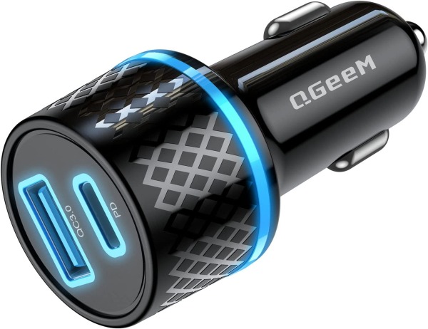 QGeem USB C Car Charger