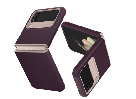 Caseology burgundy case - Samsung Galaxy Z flip 4 Cases