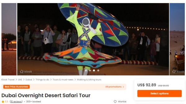 Dubai Overnight Desert Safari Tour