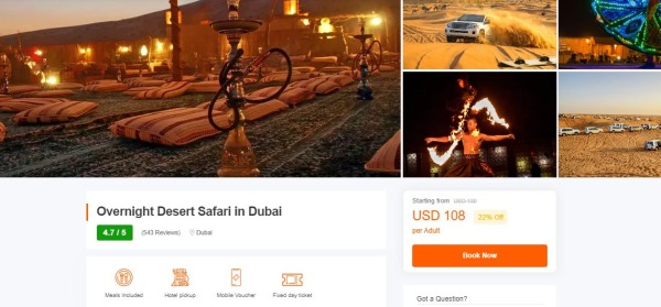 Overnight Desert Safari in Dubai