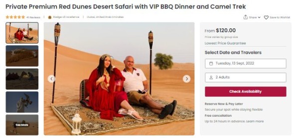 Private Premium Red Dunes Desert Safari with VIP BBQ Dinner