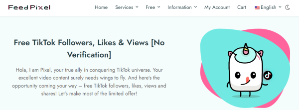 Feed Pixel - Free Tiktok views