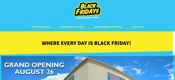 Black Fridays - liquidation pallets colorado