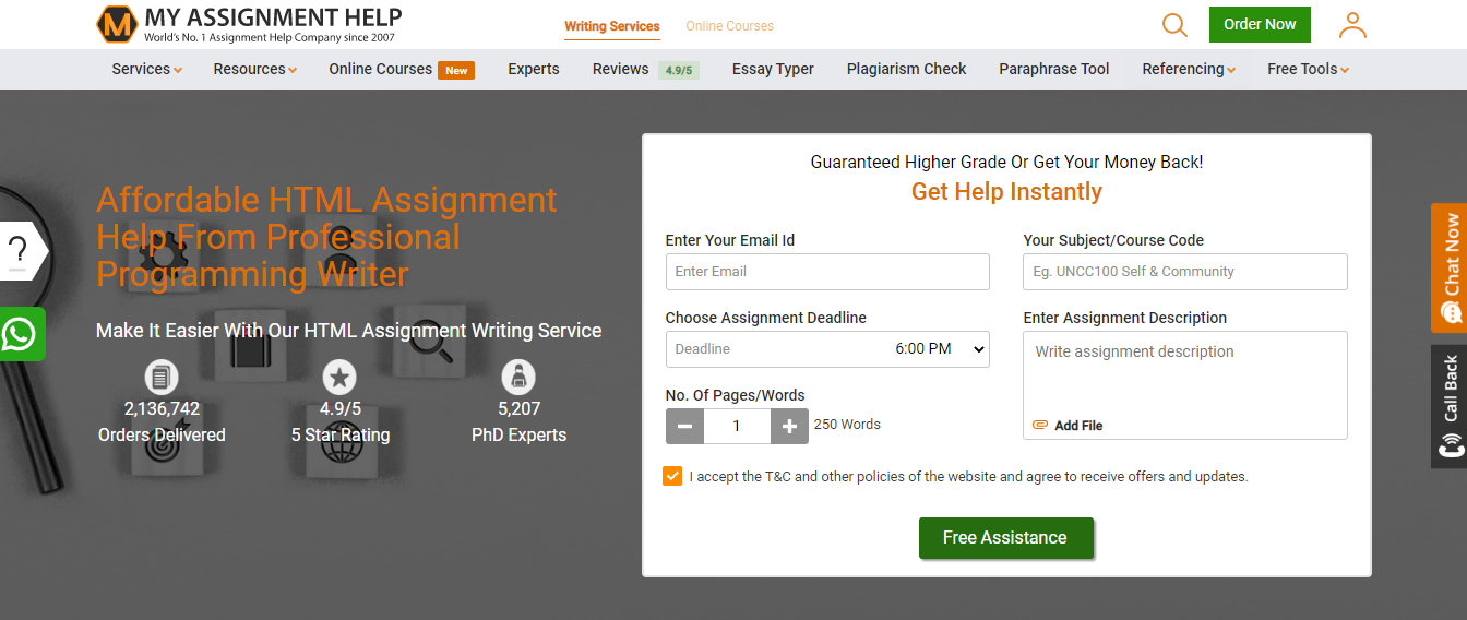 10 Best HTML Assignment Help Sites (2024)