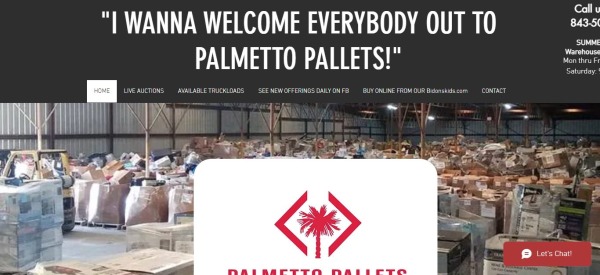 Palmetto Pallets 20 - Amazon liquidation pallets