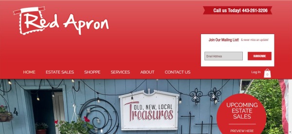 Red apron estate sales service