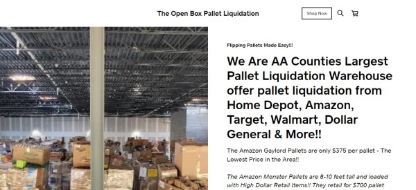  The open-box pallet liquidation - liquidation pallets Maryland