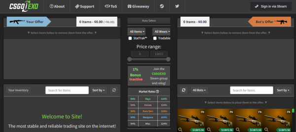 Csgoexo - Csgo trading sites