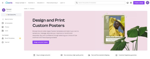 Canva - poster making softwares