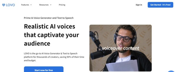 Lovo - Best Text to Speech App