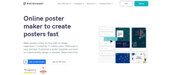 Piktochart - poster making softwares
