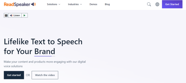 ReadSpeaker - Best Text to Speech App