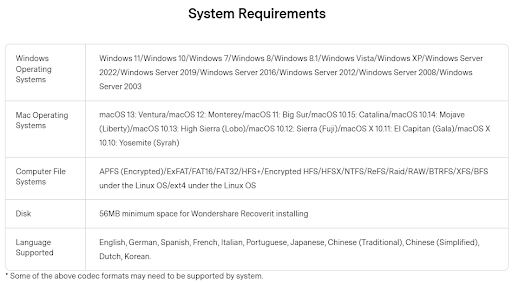 Tech Specs 