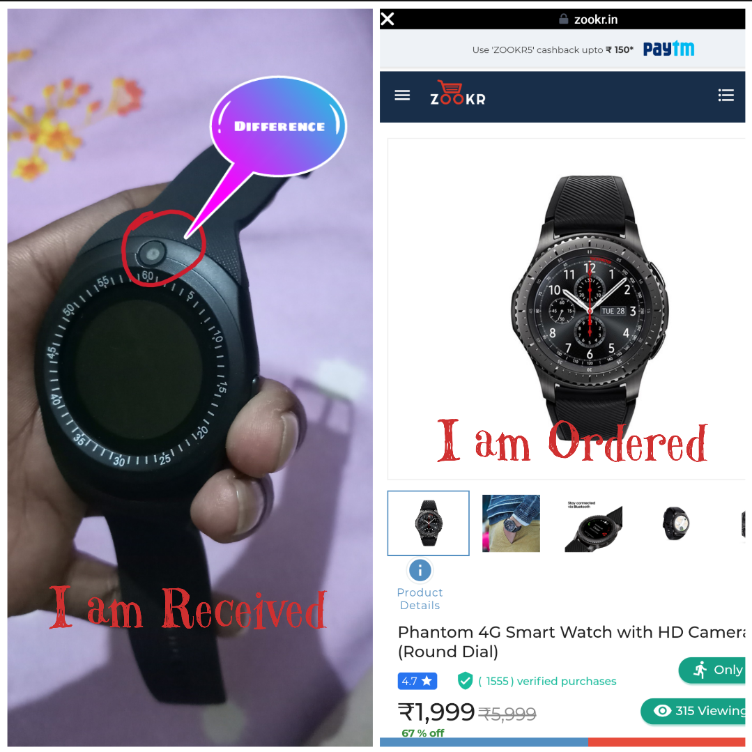 phantom 4g smartwatch with camera