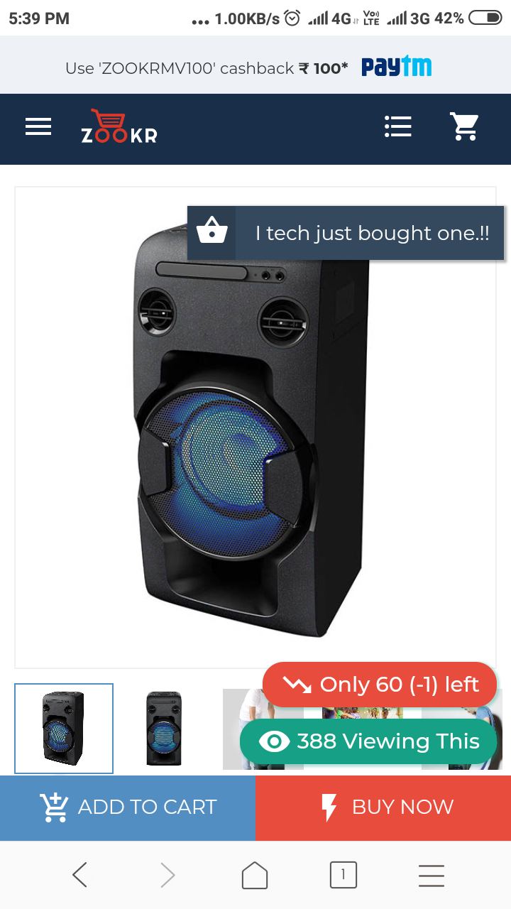 zoomstar jio boombox speaker amazon